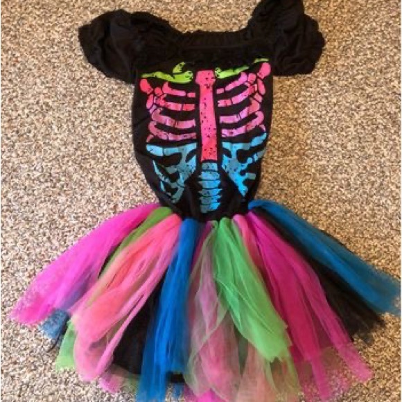 Funky Punky Bones Costume Size Medium (8-10) - Picture 3 of 4